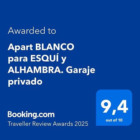 Apart Blanco Para Esqui Y Alhambra. Garaje Privado Granada Exterior foto